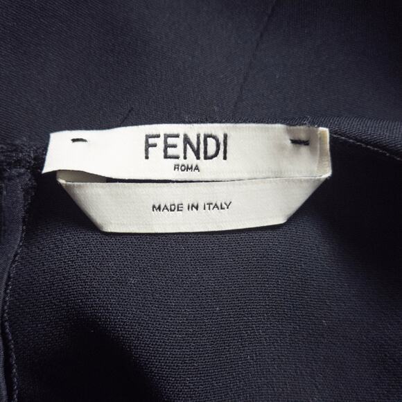 Fendi Women’s Dress Designer Luxury Vintage Black Lace Minimal Dark Romantic 0 - Picture 12 of 12